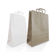 Flat Fold Handle Carry Bags