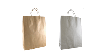 Twisted Paper Handle Carry Bags